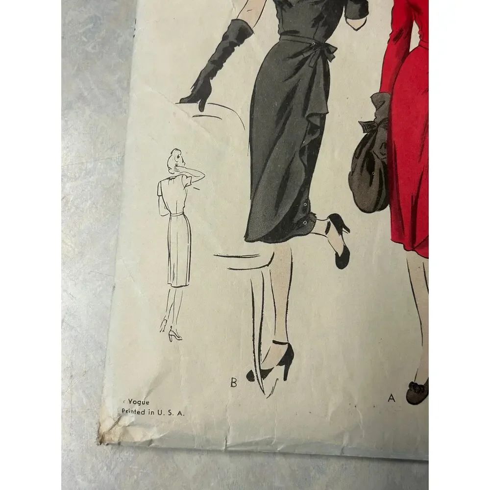 Vintage 40's-50's Vogue Pattern #9853 